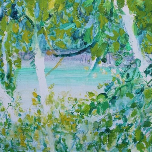 After image 숲속 호수